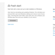What the Fresh Start page looks like on Windows 10 version 1903.